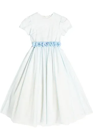 Il gufo Floral-appliquÃ© tulle dress