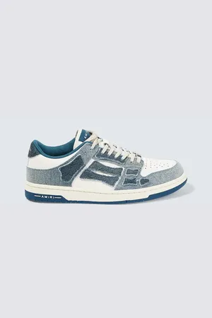 AMIRI Skel Top Low leather-trimmed sneakers