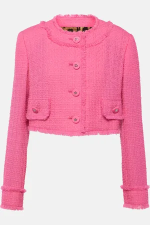 Dolce & Gabbana Cropped wool-blend tweed jacket