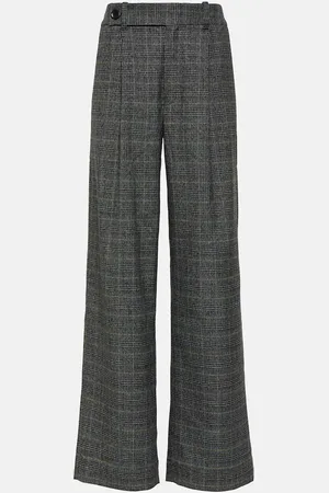 Proenza Schouler White Label checked wide-leg pants
