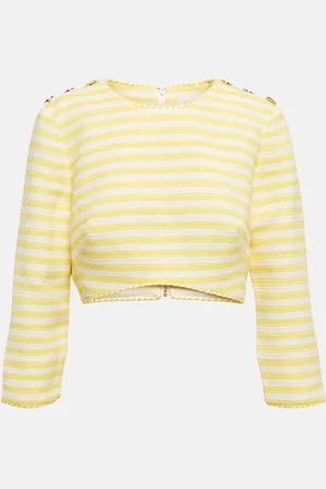 ZIMMERMANN Hide Tide striped crop top