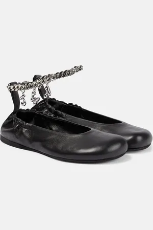J.W.Anderson Charm leather ballet flats