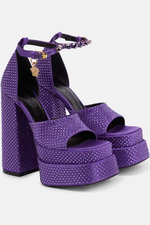 VERSACE Medusa Aevitas embellished platform sandals