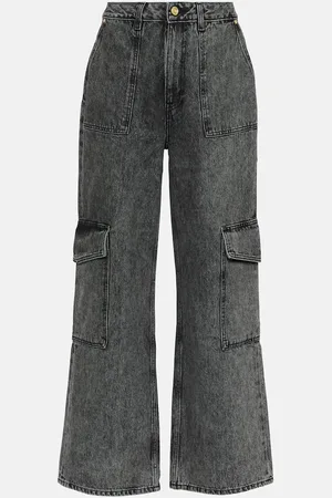 Ganni High-rise cargo jeans