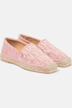 VERSACE Allover canvas espadrilles