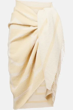 Totême Monogram cotton-blend jacquard scarf