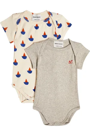 Bobo Choses Baby set of two cotton-blend bodies