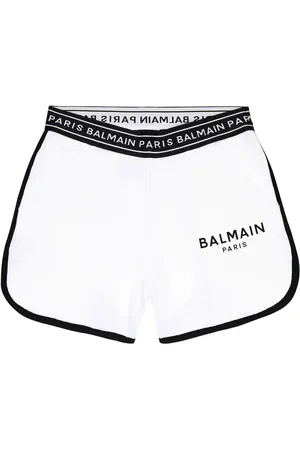 Balmain Logo cotton shorts