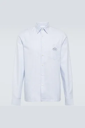 Prada Striped cotton poplin shirt