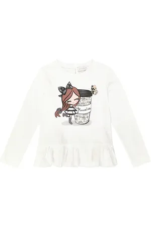 MONNALISA Printed cotton jersey shirt