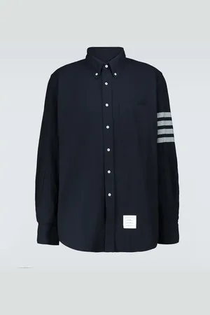 Thom Browne 4-Bar cotton long-sleeved shirt
