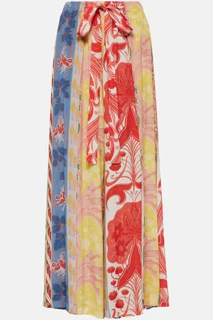 Etro Printed wide-leg pants