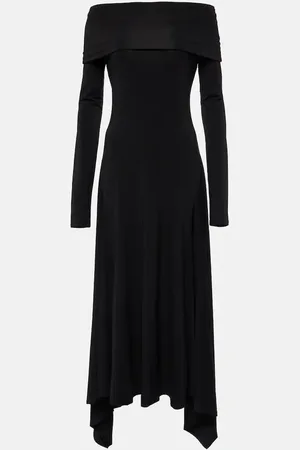 Max Mara Gerla off-shoulder jersey maxi dress