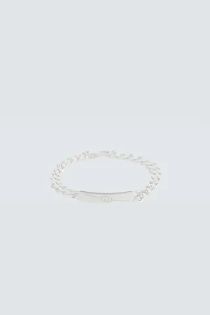 Gucci Interlocking G sterling silver bracelet