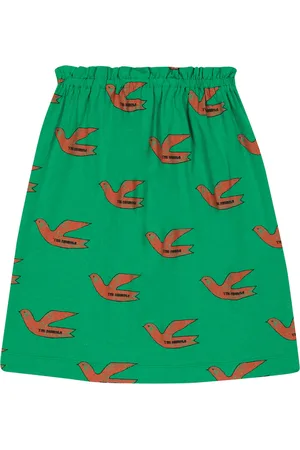 The Animals Observatory Kitten printed cotton skirt