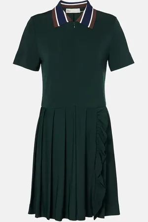 Tory Burch Pleated zip-up tennis dress