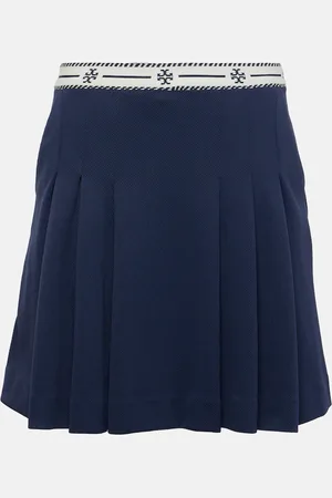 Tory Burch Logo ruffled miniskirt