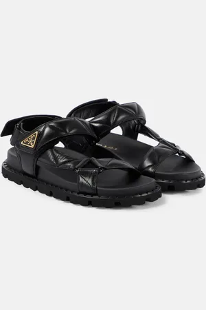 Prada Fussbett quilted leather sandals