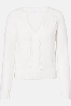 Max Mara Cancan cable-knit cashmere sweater