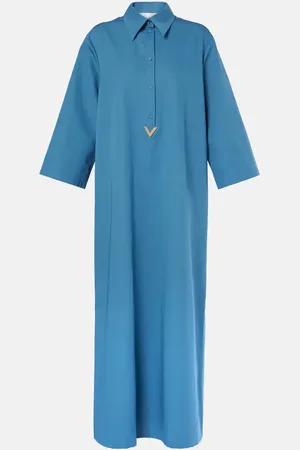 VALENTINO VGold cotton and linen shirtdress
