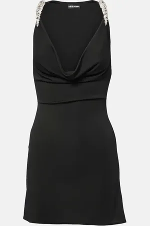 DAVID KOMA Crystal-embellished minidress