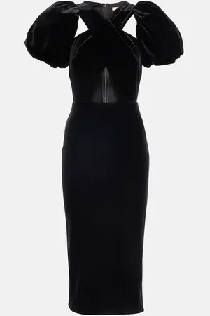 Christopher Kane Wrap velvet midi dress