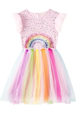 Tutu Du Monde Rainbow Dream ruffled tulle dress