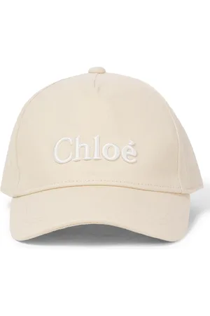 Chloé Logo embroidered denim baseball cap