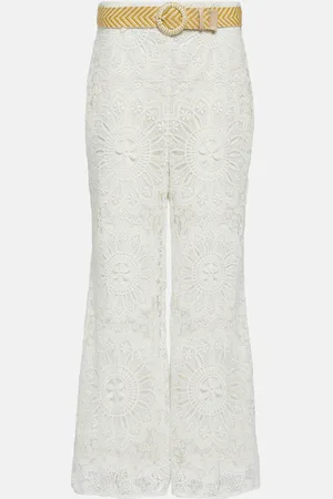 ZIMMERMANN High-rise guipure lace pants