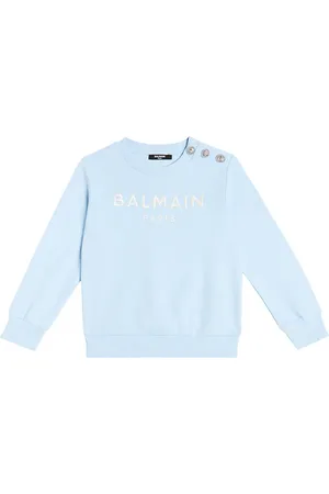 Balmain Logo cotton jersey sweatshirt