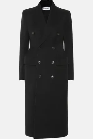 Balenciaga Hourglass wool-blend coat