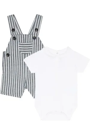 Tartine Et Chocolat Baby cotton overalls and bodysuit set