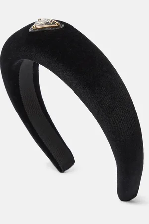 Prada Logo velvet headband
