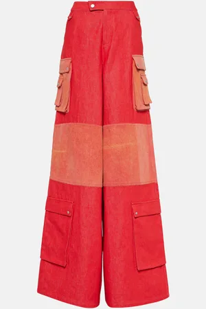 Didu High-rise wide-leg cotton pants