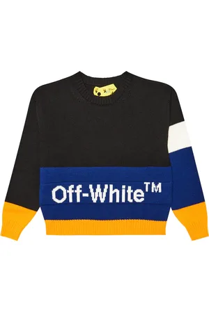 OFF-WHITE Logo colorblocked wool sweater