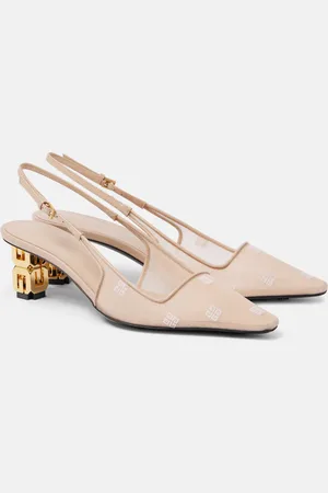 Givenchy G Cube 4G mesh slingback pumps