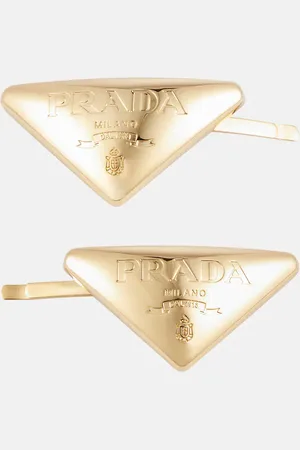 Prada Logo hair clip