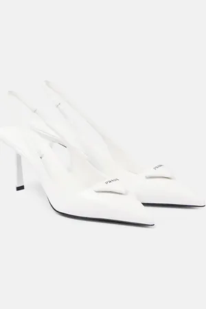 Prada Leather slingback pumps