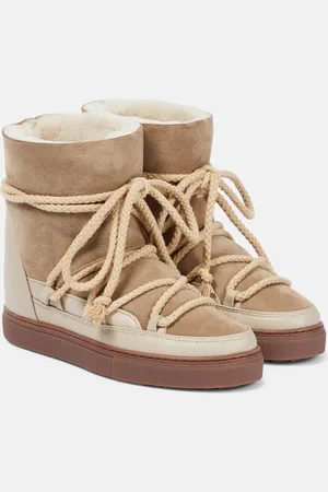 INUIKII Classic Wedge leather ankle boots