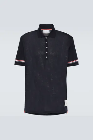 Thom Browne RWB Stripe cotton polo shirt