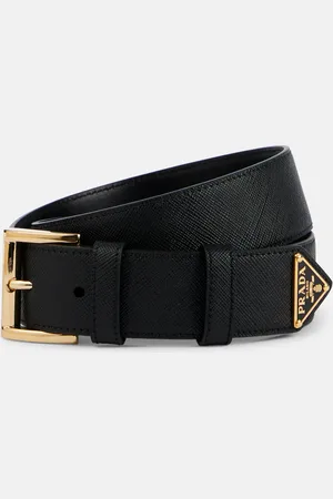 Prada Logo leather belt