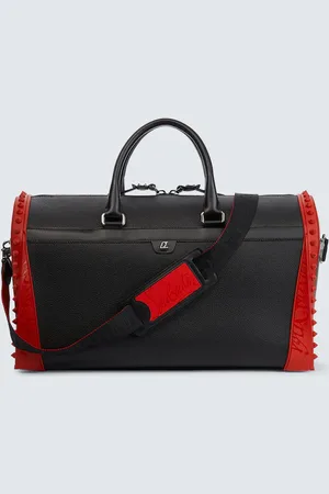 Christian Louboutin Sneakender spiked leather duffel bag