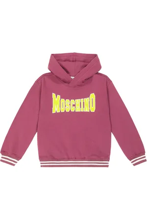 Moschino Logo cotton jersey hoodie