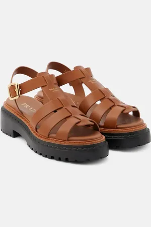 Prada Fisherman leather sandals
