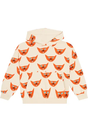Jelly Mallow Cat cotton jersey hoodie