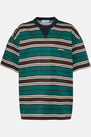 Prada Striped cotton jersey T-shirt