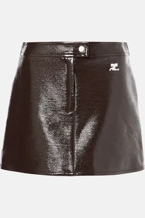 Courrèges Reedition vinyl miniskirt