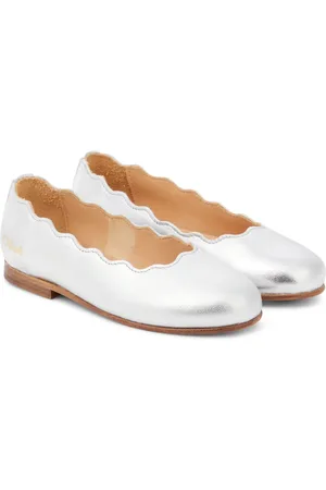 Chloé Lauren metallic leather ballet flats