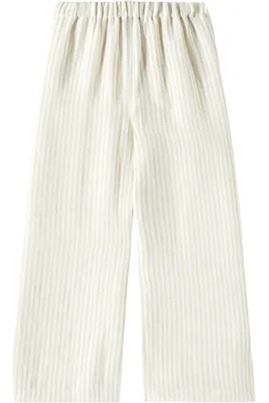 Il gufo Striped linen pants