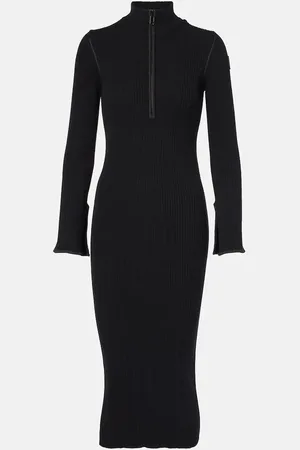 Moncler Ribbed-knit midi dress